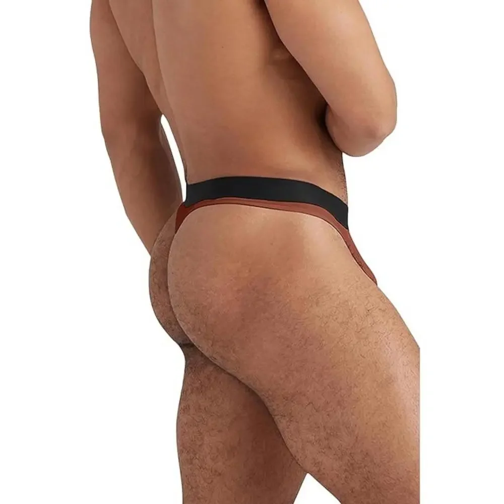 MeUndies Pouch Front Thong Underwear Men 4XL Cedar Wood Stretch Seamless GBO2857